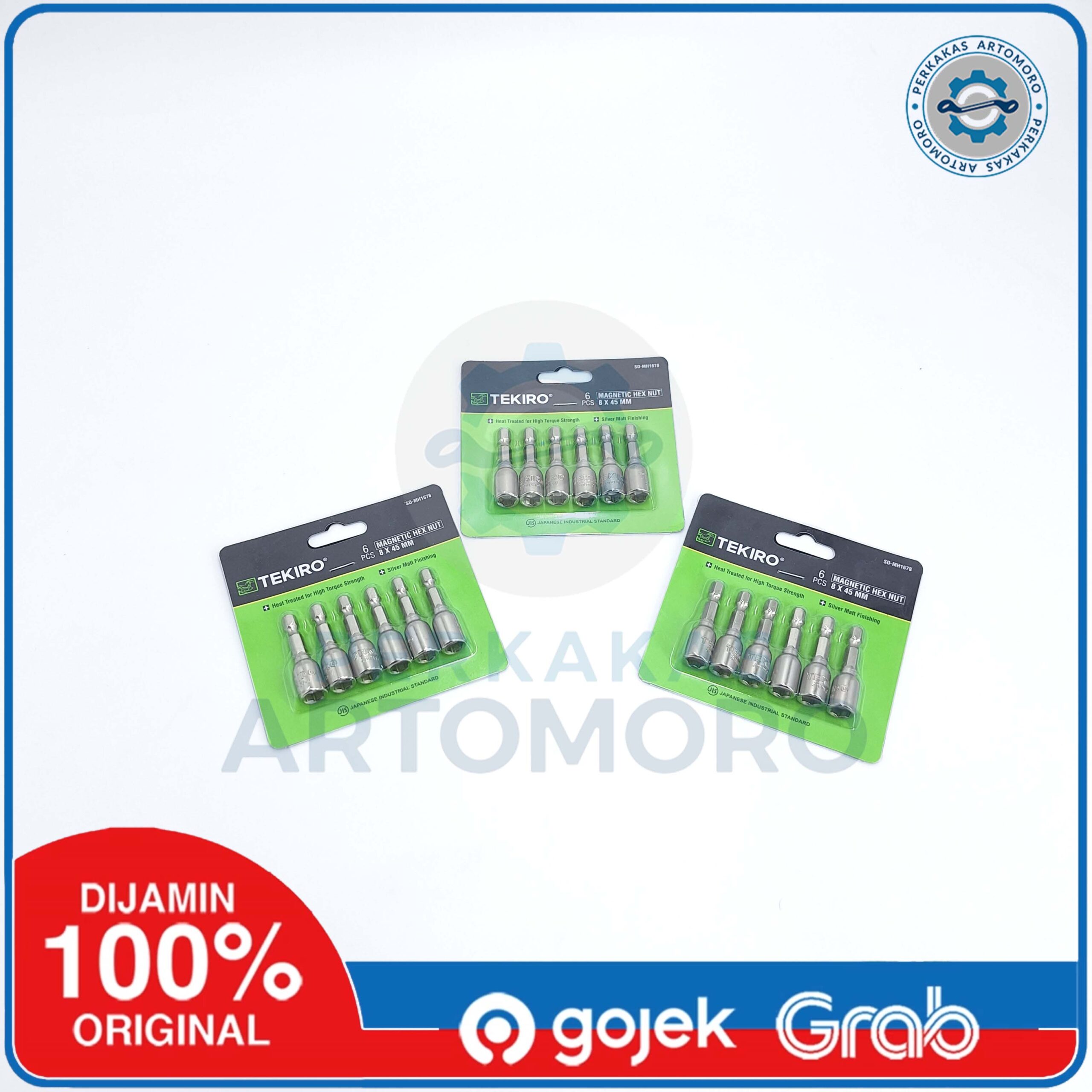 K-Sock Roofing 8 mm x 45 mm Tekiro (SD-MH1678) magnetic hex nut - Gambar 3